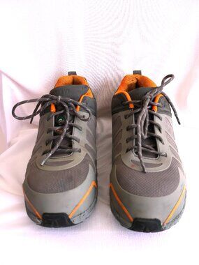 Mens Steel Toe Shoes - Size 10 - Grey - Protective Foot Wear - Work Shoes